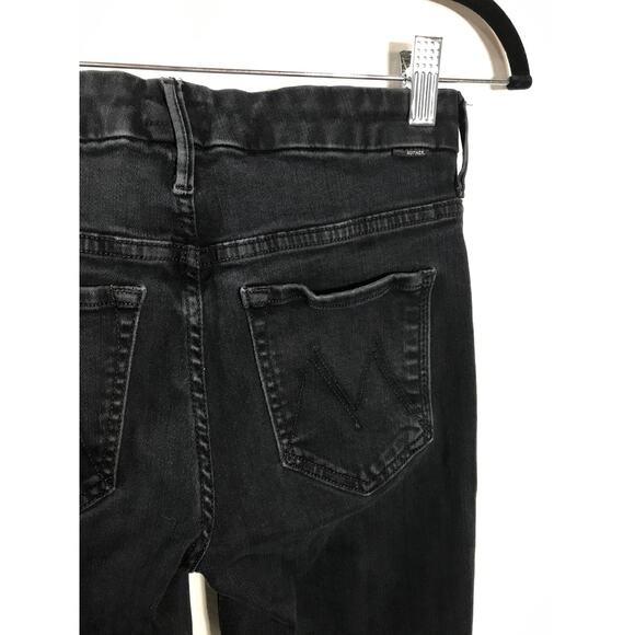 Mother Looker Ankle Fray Blackbird Denim Women's 26 High Waisted Jeans Capsule - Picture 7 of 13